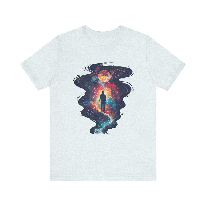 Alien Cosmic Dreamer T Shirt | Heather Ice Blue