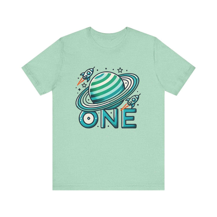 Nasa Cosmic One T Shirt | Heather Mint