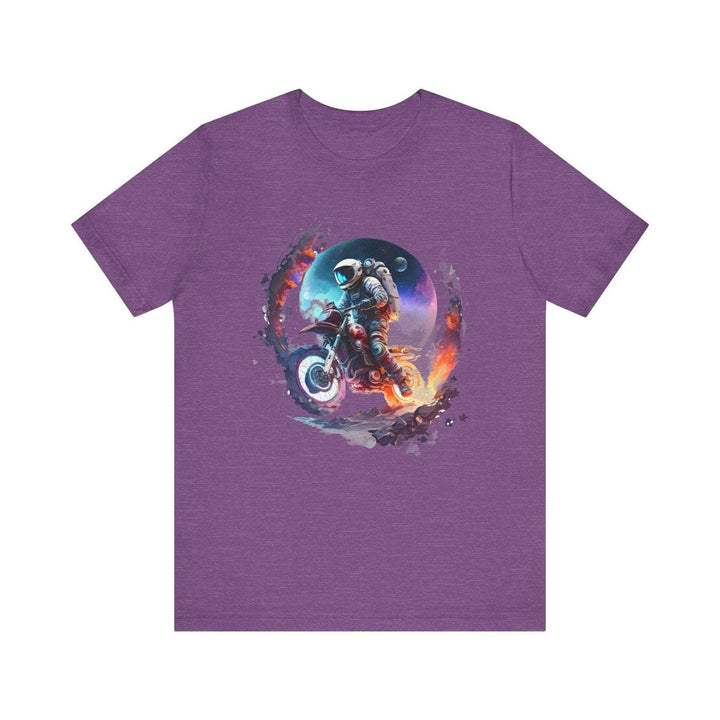 Nasa Cosmic Rider T Shirt | Heather Team Purple