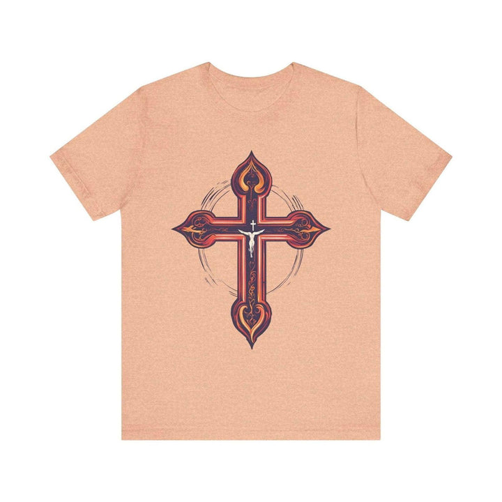 Christian Crimson Faith T Shirt | Heather Peach