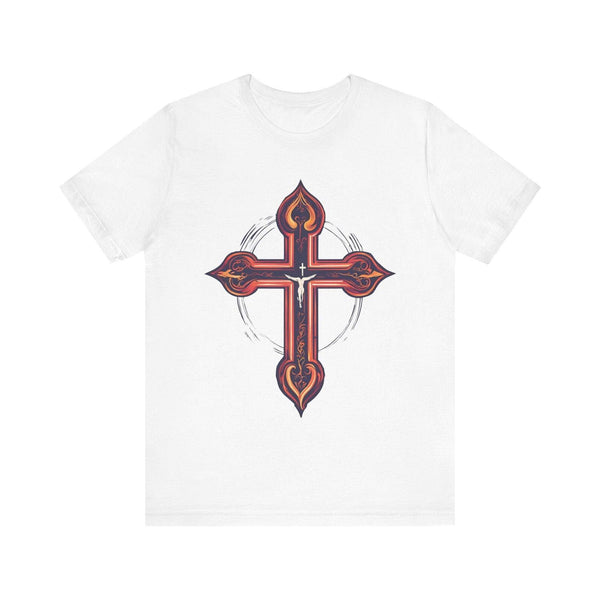 Christian Crimson Faith T Shirt | White