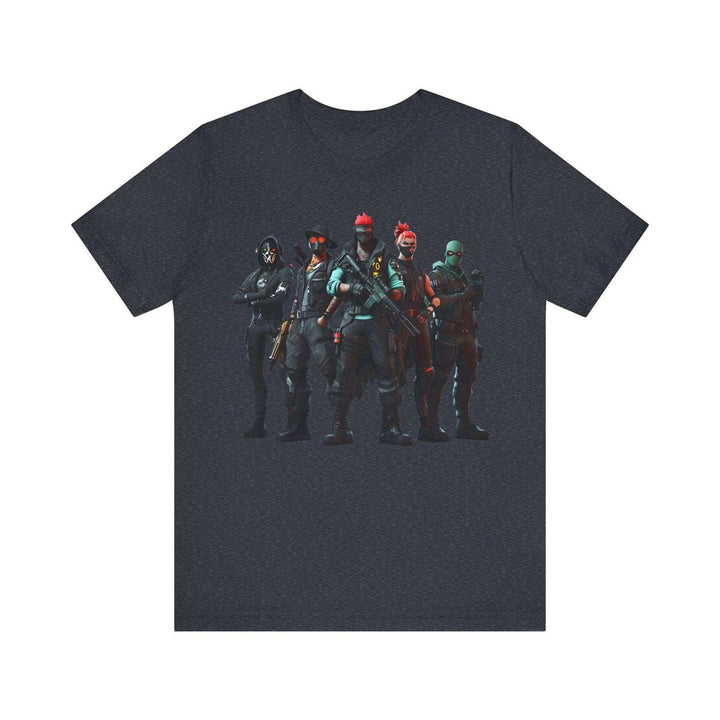 Fortnite Cyber Squad T Shirt | Heather Navy Twill Tees