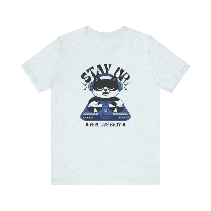 Hip Hop DJ Vibes T Shirt | Heather Ice Blue