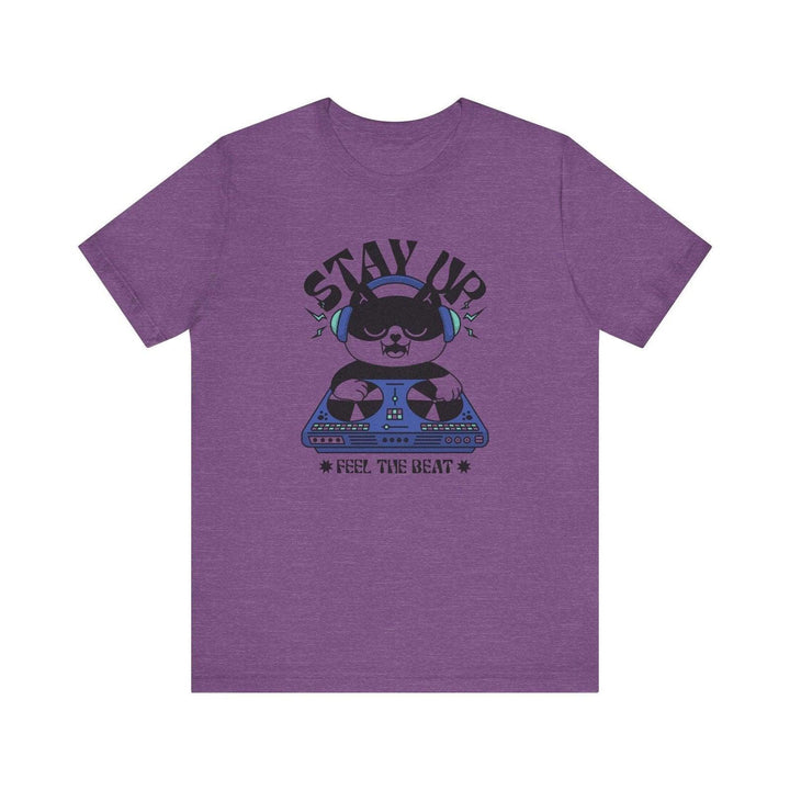 Hip Hop DJ Vibes T Shirt | Heather Team Purple