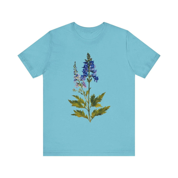 Flower Delphinium Dream T Shirt | Turquoise