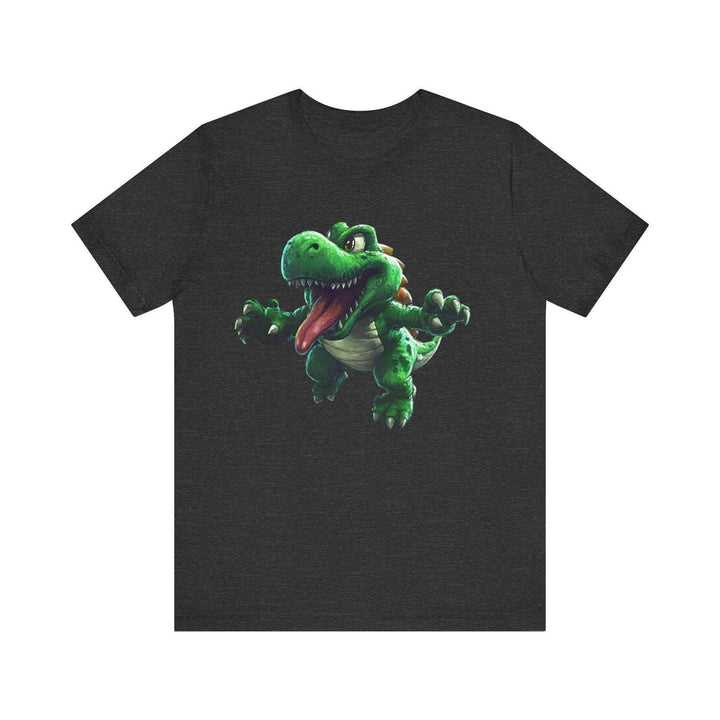 Mario Dino Frenzy T Shirt | Dark Grey Heather