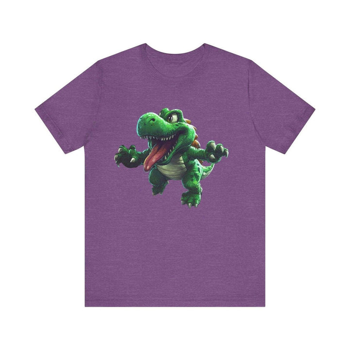 Mario Dino Frenzy T Shirt | Heather Team Purple