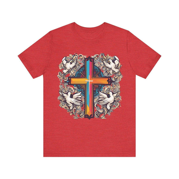 Christian Divine Harmony T Shirt | Heather Red