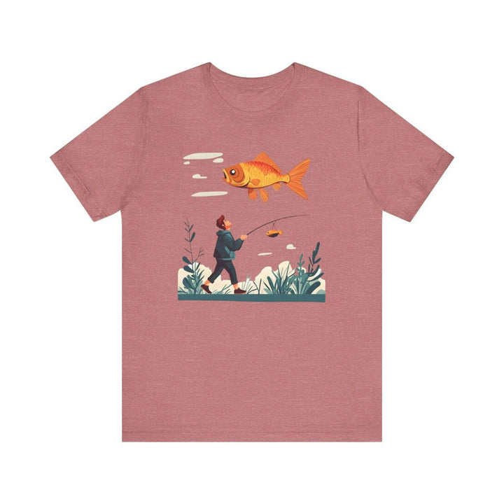 Fishing Dream Catcher T Shirt | Heather Mauve