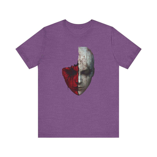 Christian Duality Mask T Shirt | Heather Team Purple