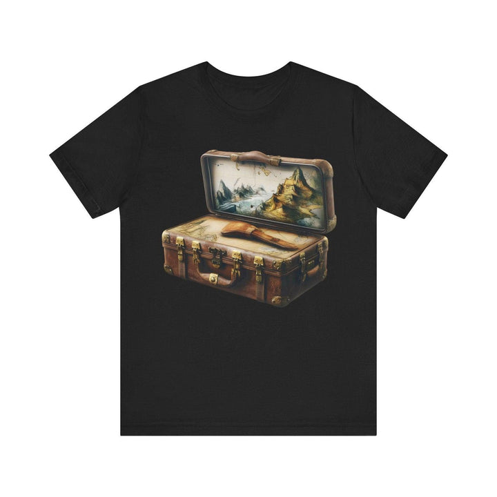 Hiking Explorer's Journey T Shirt | Black