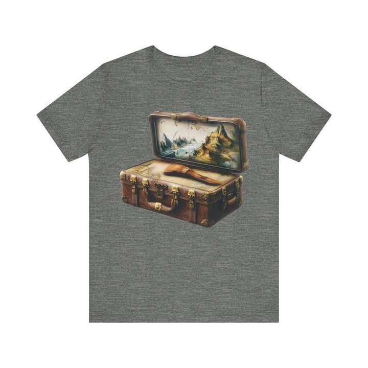 Hiking Explorer's Journey T Shirt | Deep Heather