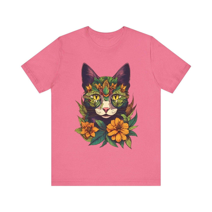 Flower Floral Feline T Shirt | Charity Pink