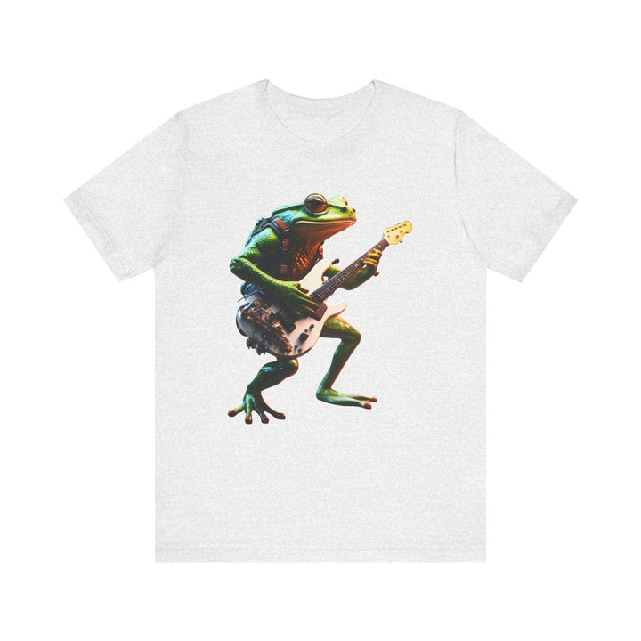 Hip Hop Frogtastic Guitarist T Shirt | Ash