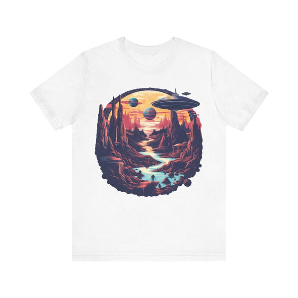 Nasa Futuristic Frontier T Shirt | White