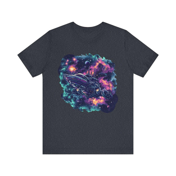 Nasa Galactic Cruiser T Shirt | Heather Navy