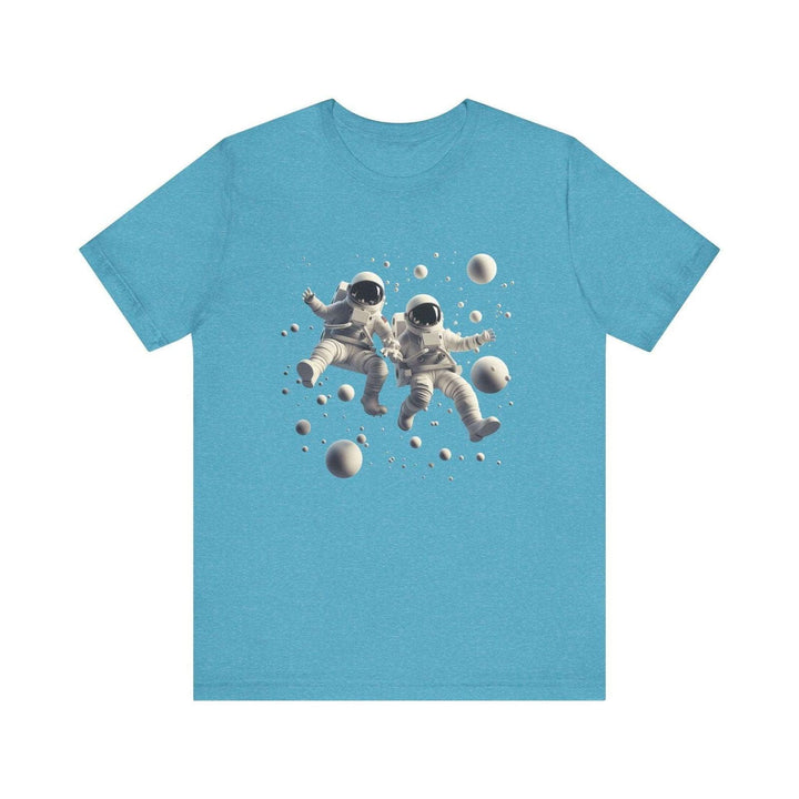 Nasa Galactic Explorers T Shirt | Heather Aqua