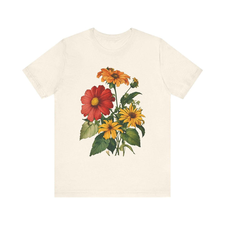 Flower Garden Bloom T Shirt | Natural