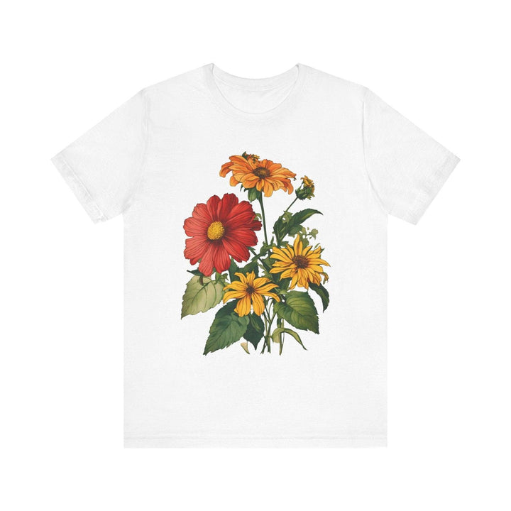 Flower Garden Bloom T Shirt | White