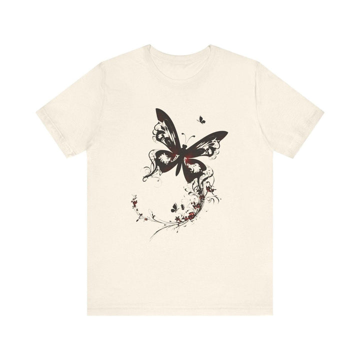 Flower Golden Butterfly Dreams T Shirt | Natural