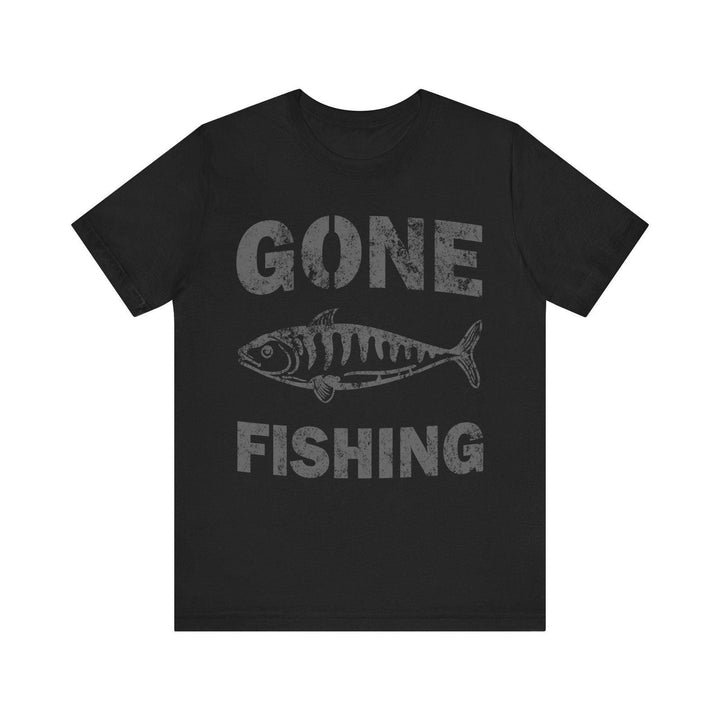 Fishing Gone Classic T Shirt | Black