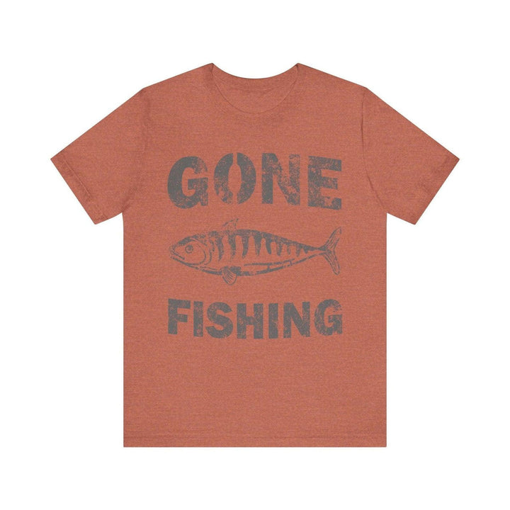 Fishing Gone Classic T Shirt | Heather Clay