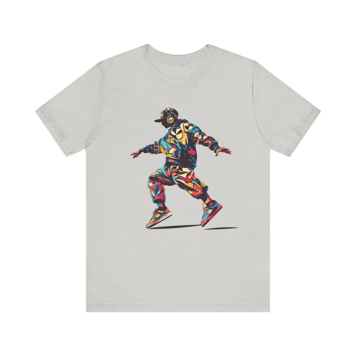 Hip Hop Graffiti Groove T Shirt | Silver