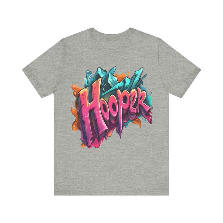 Hip Hop Graffiti Hooper T Shirt | Athletic Heather