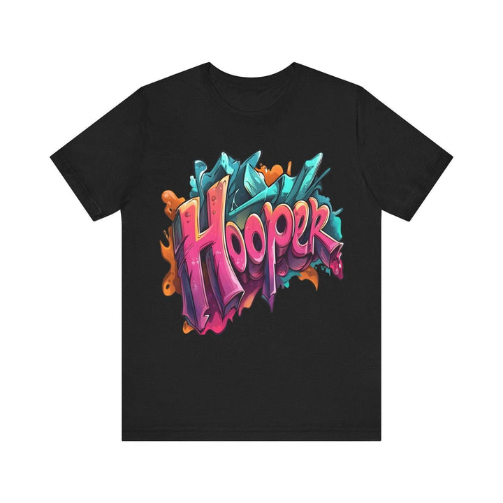 Hip Hop Graffiti Hooper T Shirt | Black