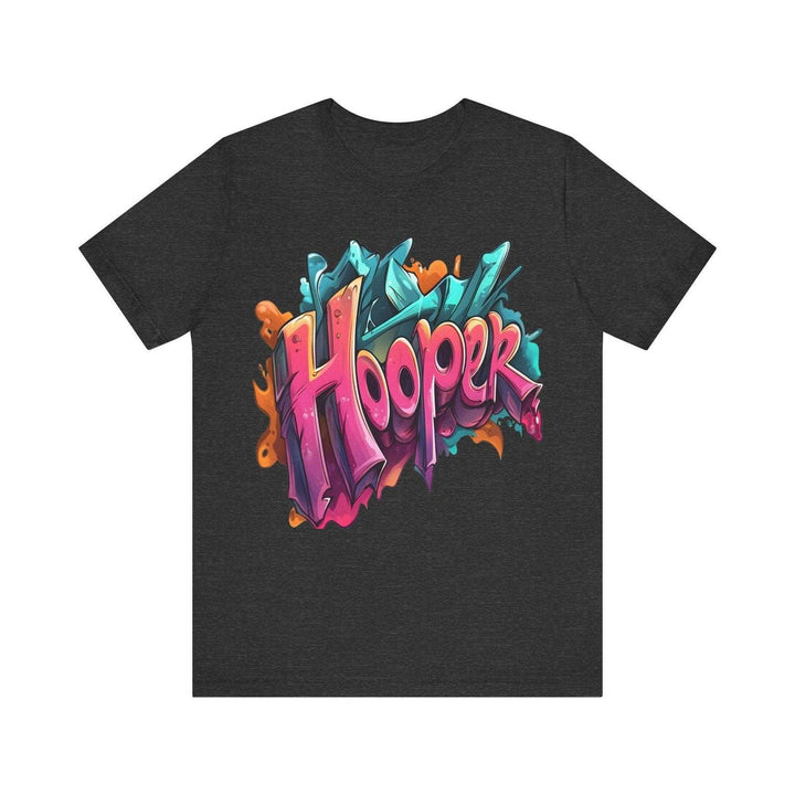 Hip Hop Graffiti Hooper T Shirt | Dark Grey Heather