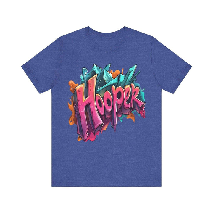 Hip Hop Graffiti Hooper T Shirt | Heather True Royal