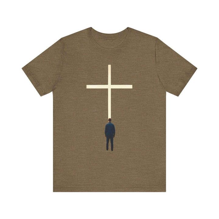 Christian Guided by Faith T Shirt | Heather Olive