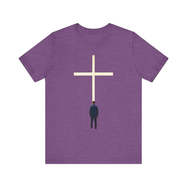 Christian Guided by Faith T Shirt | Heather Team Purple