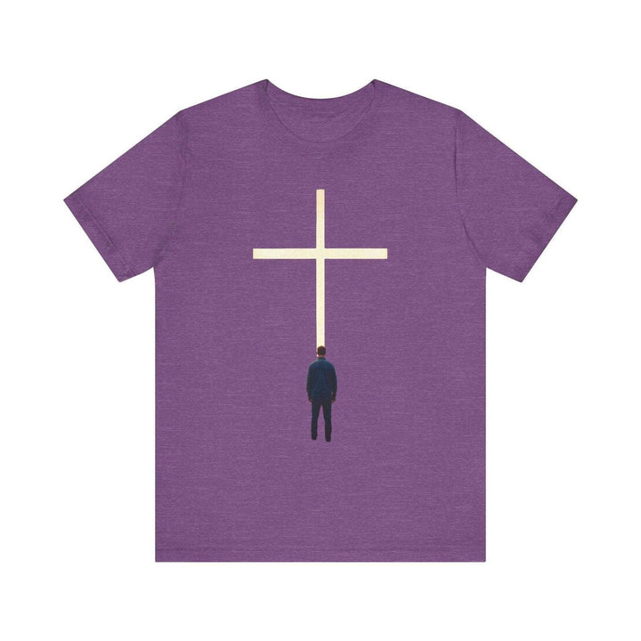 Christian Guided by Faith T Shirt | Heather Team Purple