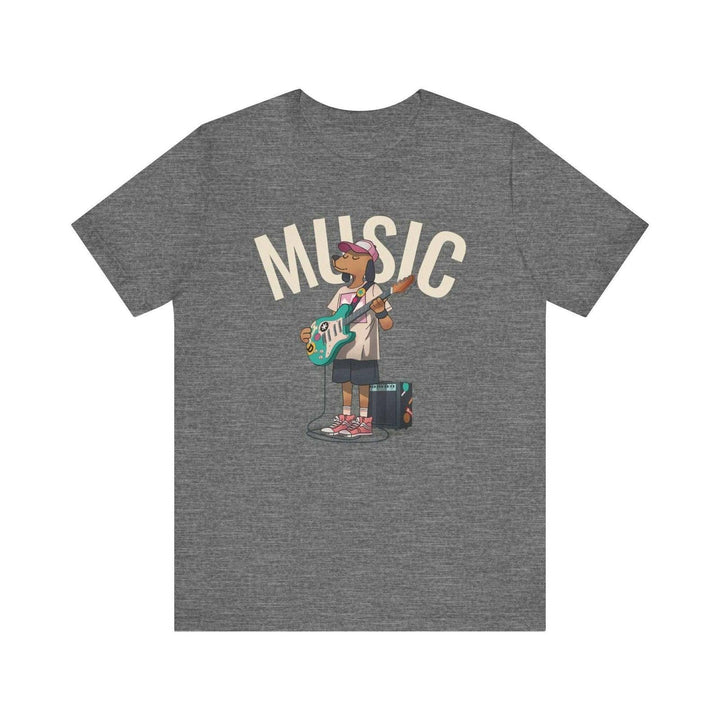 Band Guitar Groove Pup T Shirt | Deep Heather