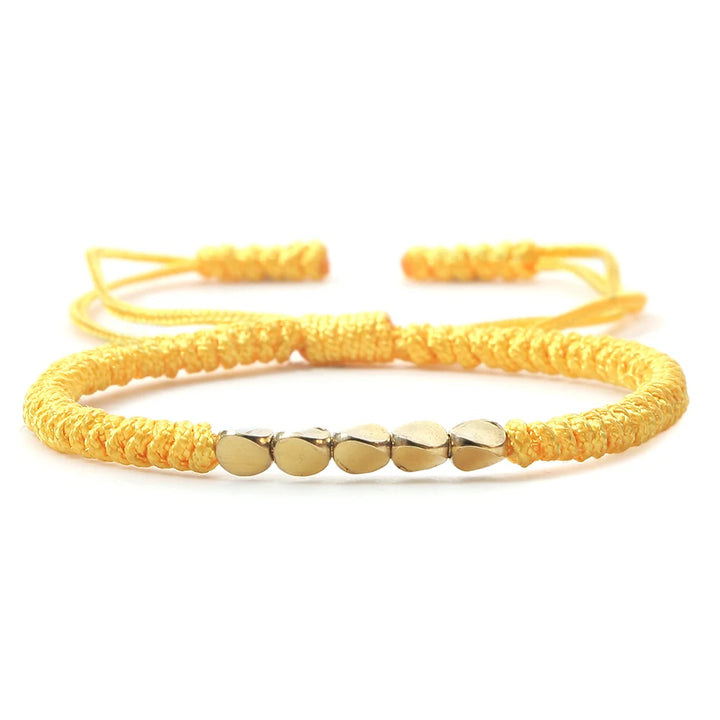 Tibetan Buddhist Bracelet | Yellow Twill Tees