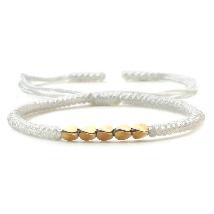 Tibetan Buddhist Bracelet | White Twill Tees