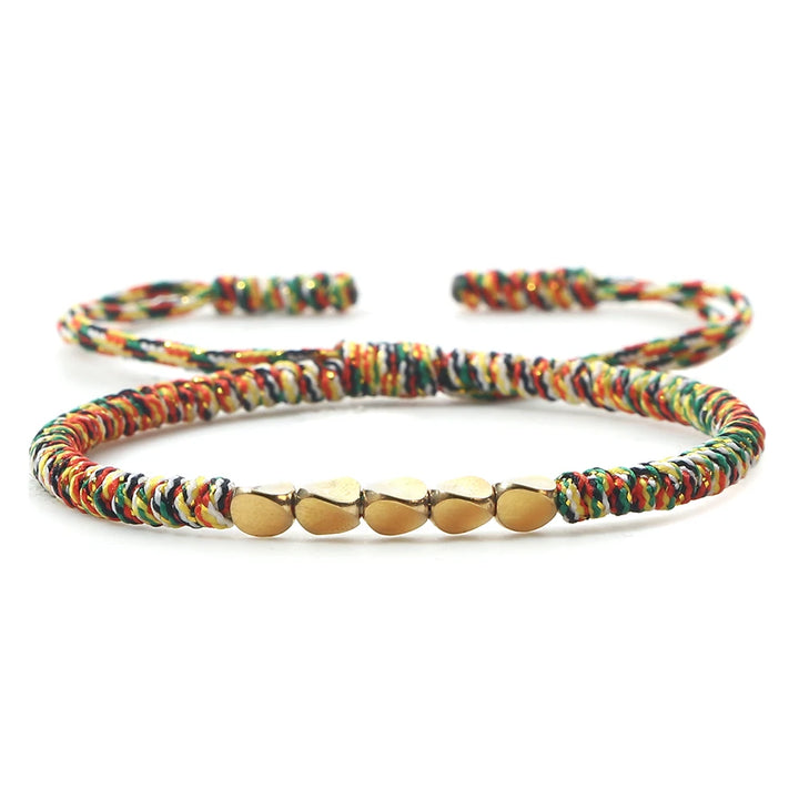 Tibetan Buddhist Bracelet | Rainbow Twill Tees