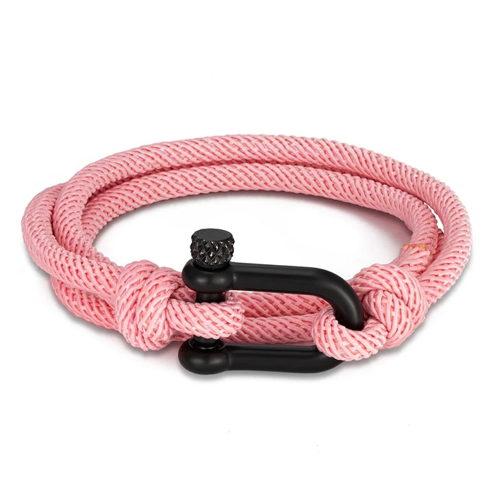 U shaped Bracelet | Pink Twill Tees