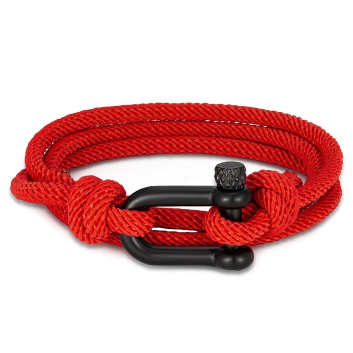 U shaped Bracelet | Red Twill Tees
