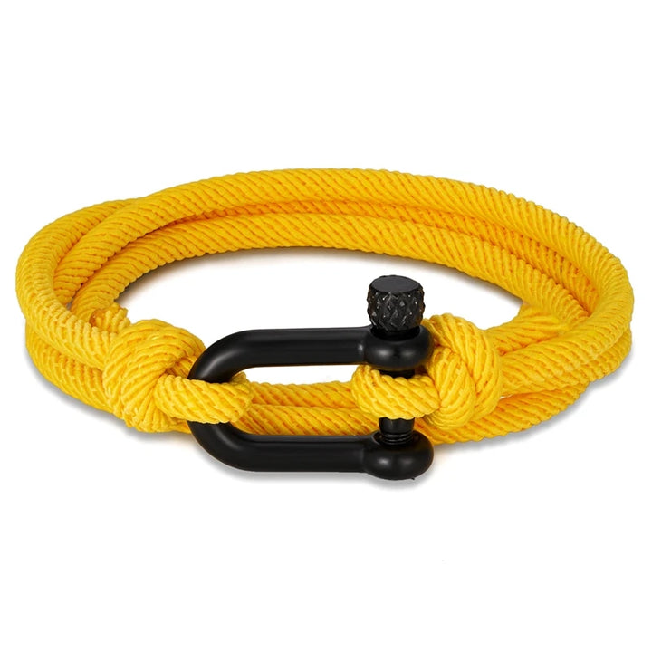 U shaped Bracelet | Yellow Twill Tees