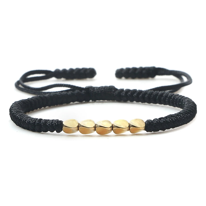 Tibetan Buddhist Bracelet | Black Twill Tees