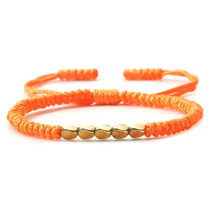 Tibetan Buddhist Bracelet | Orange Twill Tees