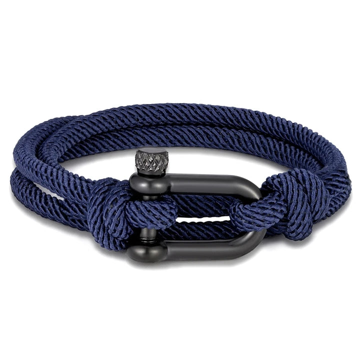 U shaped Bracelet | Dark blue Twill Tees