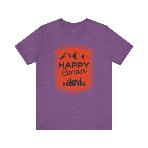 Summer Camp Happy T Shirt | Heather Team Purple