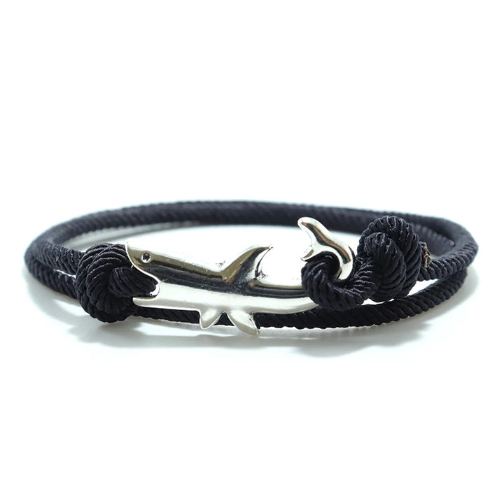 Shark Style Bracelet | Black Twill Tees