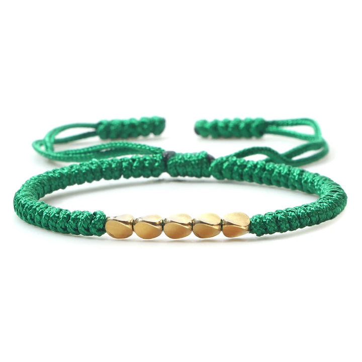 Tibetan Buddhist Bracelet | Green Twill Tees