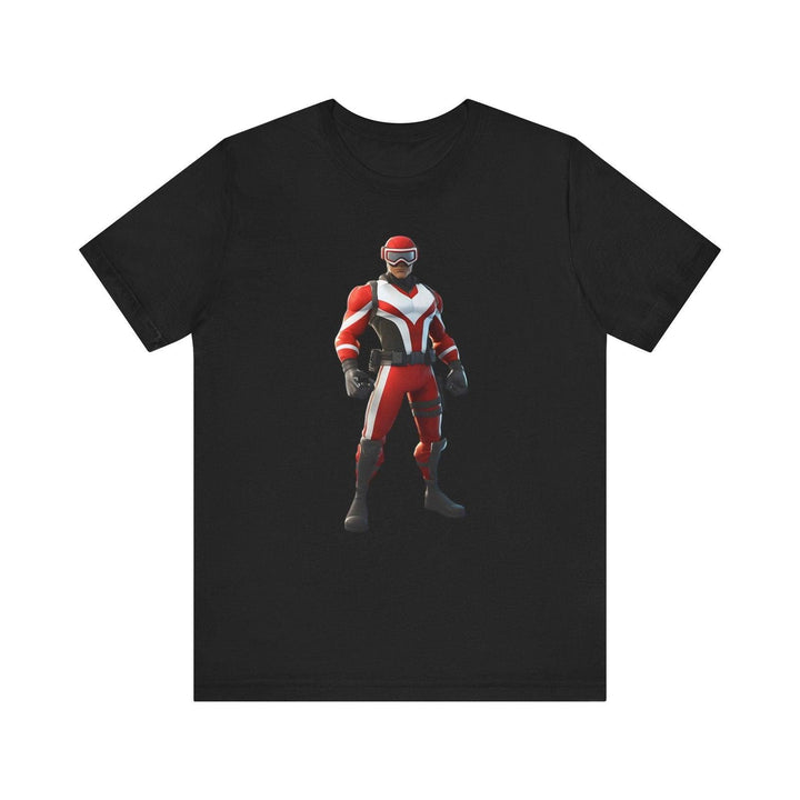 Fortnite Hero in Red T Shirt | Black Twill Tees