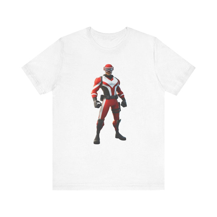Fortnite Hero in Red T Shirt | White Twill Tees