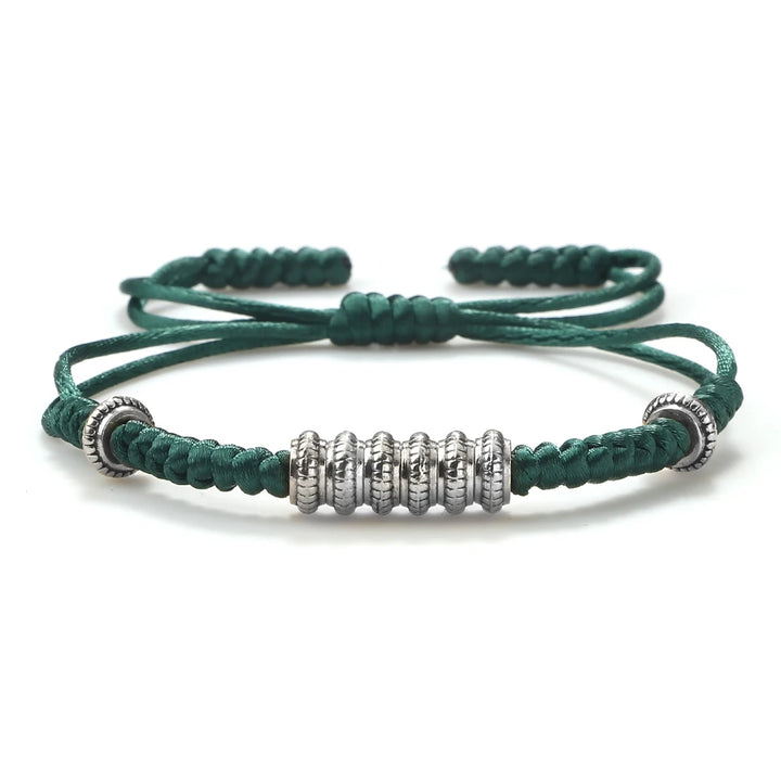 Tibetan Bracelet | Dark Green Twill Tees